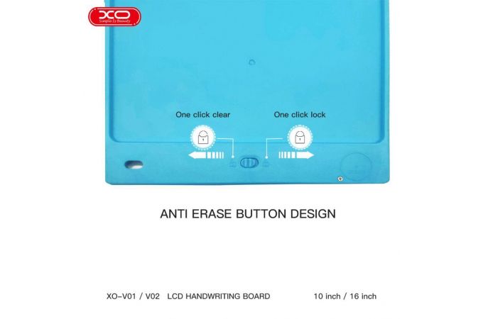 Планшет графический XO V01 LCD 10 inch Blue