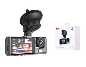 Автовидеорегистратор XO XJ03 Front and Rear Dual Camera Car Recorder 1080 HD Video (черный)