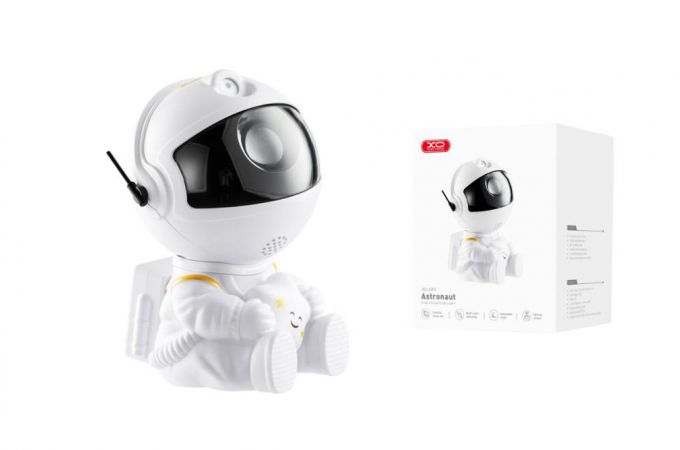 Ночник проектор звездое небо XO CF4 mini Astronaut Sky белый