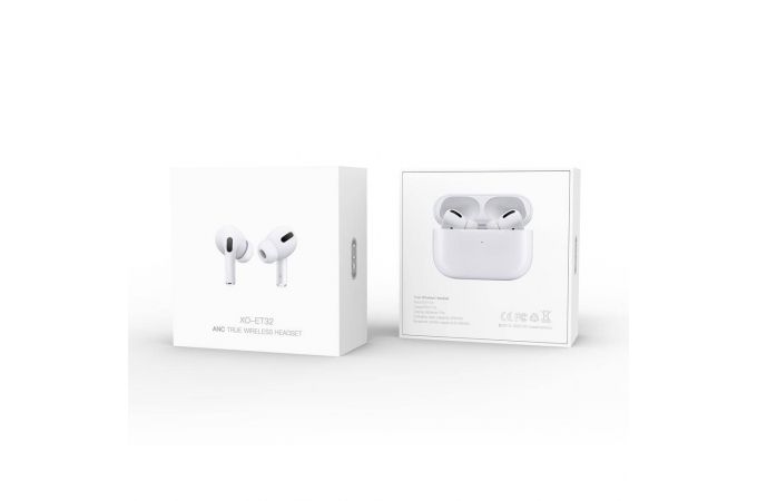 Наушники вакуумные беспроводные XO ET32 ANC Active Noise Cancellation TWS  (full functions ) White