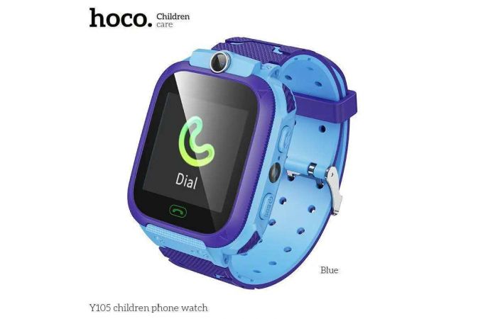 Смарт часы детские HOCO Y105A children phone watch СИНИЕ