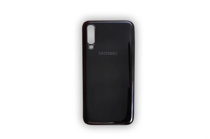 Чехол для Samsung A70 с хромовым контуром (в ассортименте)