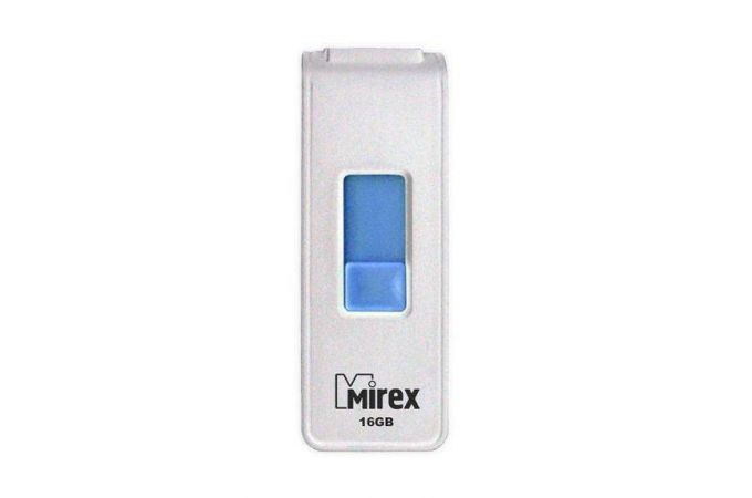 Флешка USB 2.0 Mirex SHOT WHITE 16GB (ecopack)