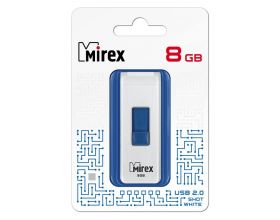 Флешка USB 2.0 Mirex SHOT WHITE 8GB (ecopack)