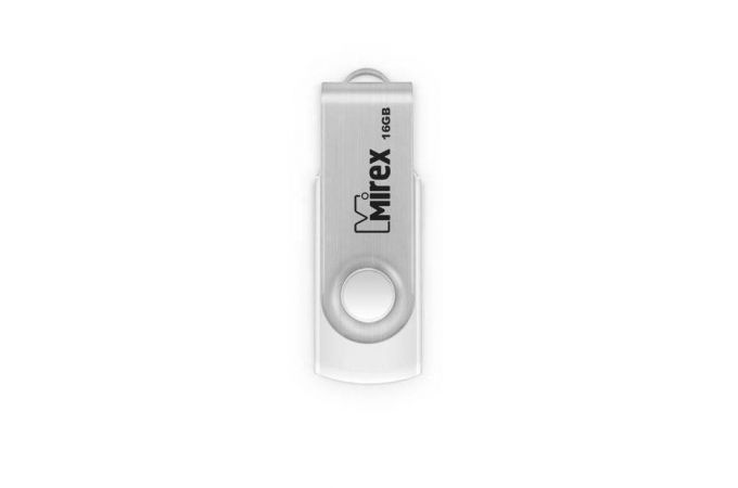 Флешка USB 2.0 Mirex SWIVEL WHITE 16GB (ecopack)