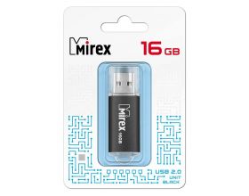 Флешка USB 2.0 Mirex UNIT BLACK 16GB (ecopack)