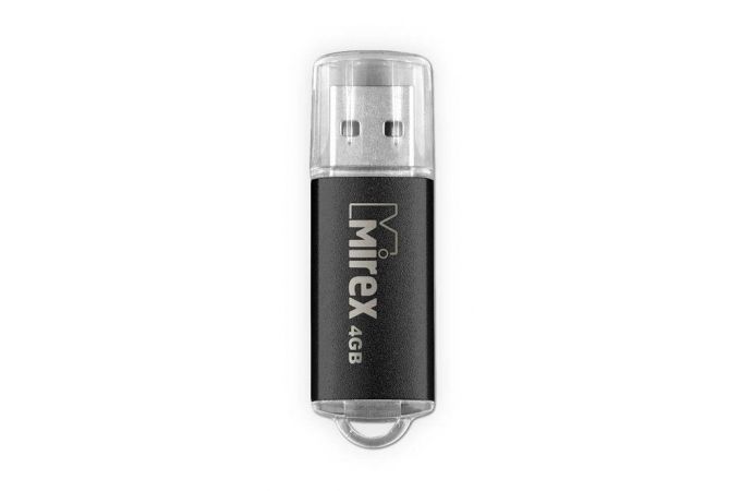 Флешка USB 2.0 Mirex UNIT BLACK 4GB (ecopack)