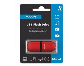 Флешка USB 2.0 Maxvi SF Red 8Gb