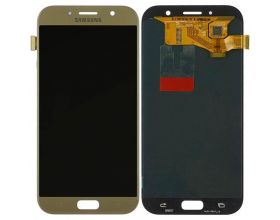 Дисплей для Samsung A720F Galaxy A7 (2017) в сборе с тачскрином (золото), OLED