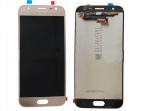 Дисплей для Samsung J330F/DS Galaxy J3 (2017) в сборе с тачскрином (золото), replica