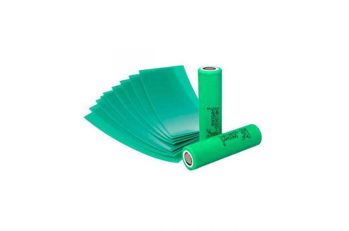 Термоусадочная плёнка для батареи 18650 (цвет зеленый)