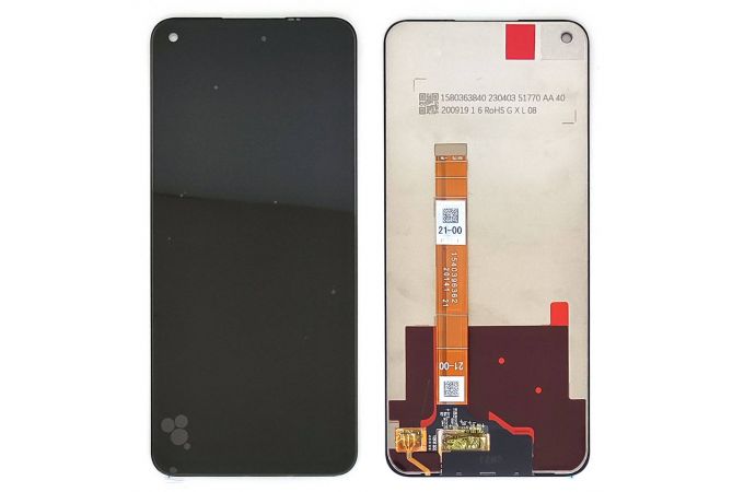 Дисплей для Realme 6 (RMX2001)/ 6S (RMX2002)/ 7 (RMX2155) в сборе с тачскрином (черный) NC