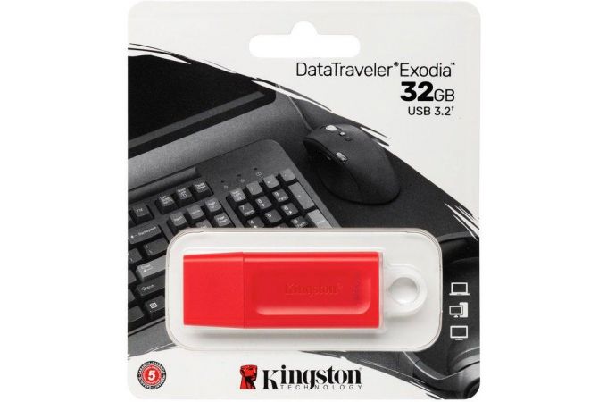 Флешка USB 2.0 Kingston DataTraveler Exodia Red 32Gb