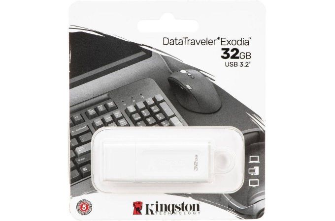 Флешка USB 2.0 Kingston DataTraveler Exodia White 32Gb