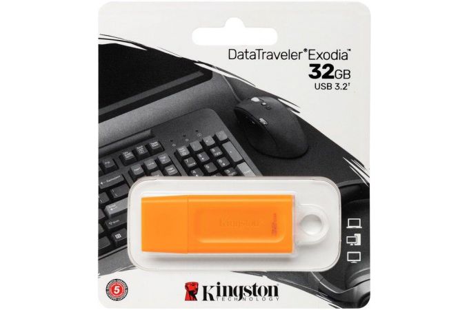 Флешка USB 2.0 Kingston DataTraveler ExodiaOrange 32Gb