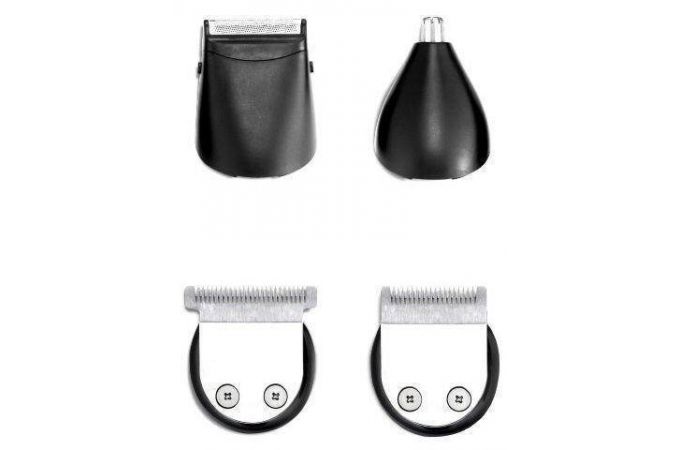 Набор для стрижки и бритья CENTEK CT-2133 красный 4 насадки, 4 гребня, база с подзарядкой