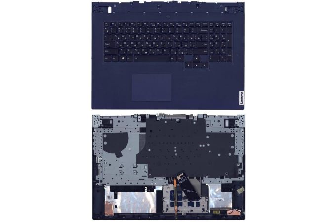 Клавиатура для ноутбука Lenovo Legion 5-17ACH6 топкейс синий