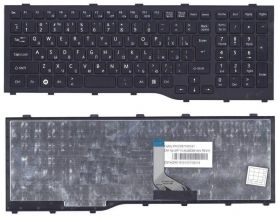 Клавиатура для ноутбука Fujitsu LIFEBOOK AH532, NH532 черная, с рамкой