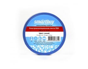 Изолента Smartbuy,  0.13х15мм, 10 метров, синяя (SBE-IT-15-10-db)