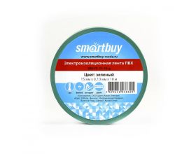 Изолента Smartbuy,  0.13х15мм, 10 метров, зеленая (SBE-IT-15-10-g)