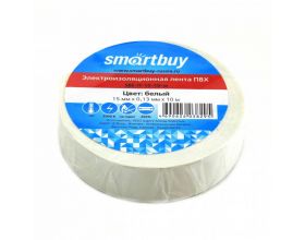 Изолента Smartbuy, 0.13х15мм, 10 метров, белая (SBE-IT-15-10-w)