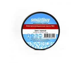 Изолента Smartbuy,  0.18х19мм, 20 метров, черная (SBE-IT-19-20-b)