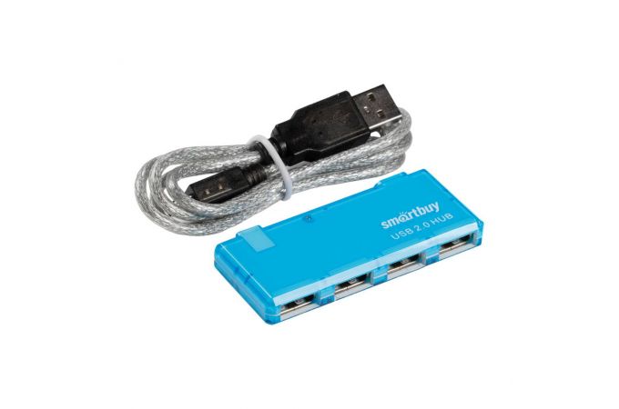 USB 2.0 Хаб Smartbuy 6900, 4 порта, черный (SBHA-6900-K)