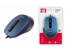 Мышь проводная беззвучная Smartbuy ONE 265-B синяя (SBM-265-B) / 40