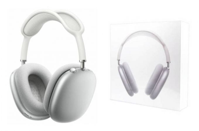 Наушники мониторные беспроводные AirPods Max Lightning в коробке Premium (copy orig.) (белые)