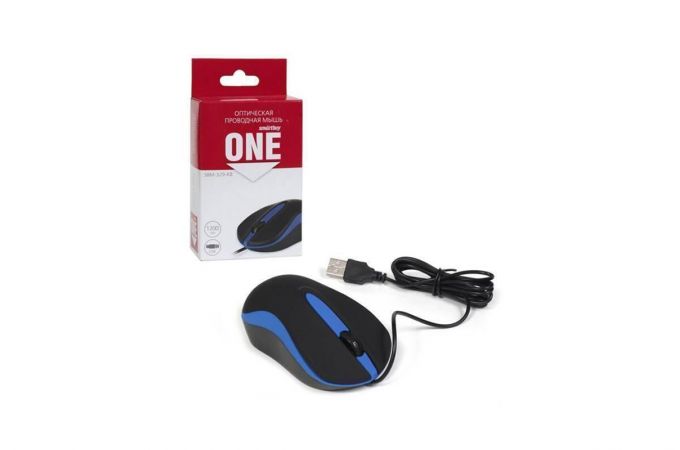 Мышь проводная Smartbuy ONE 329 (SBM-329-KB) (черно-синий)
