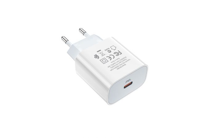 Сетевое зарядное устройство USB-C BOROFONE BA38A Plus Speedy PD20W port (белый)