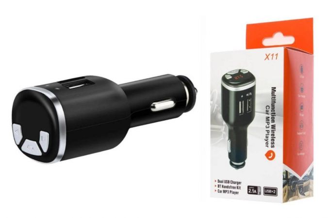 FM-Модулятор X11 (12V, handsfree, FM, Bluetooth, зарядка телефона)