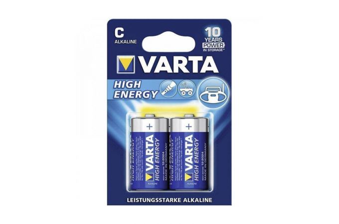 Батарейка алкалиновая VARTA LONGLIFE POWER 4914 LR14/2BL (цена за блистер 2 шт)