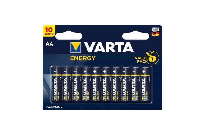 Батарейка алкалиновая VARTA ENERGY 4106 LR6 AA/10BL (цена за блистер 10 шт)