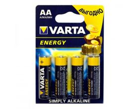 Батарейка алкалиновая VARTA ENERGY 4106 LR6 AA/4BL (цена за блистер 4 шт)