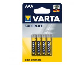 Батарейка солевая VARTA SUPER Heavy Duty R03 AAA/4BL (цена за блистер 4 шт)