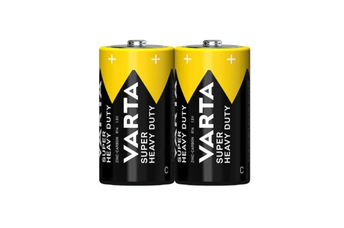 Батарейка солевая VARTA SUPER HEAVY DUTY R14/2SH (цена за спайку 2 шт)