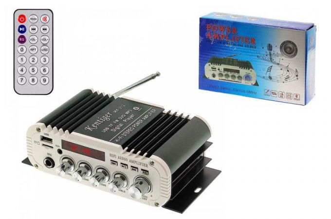 Усилитель звука Kentiger HY13 (2х20Вт, USB, SD, FM, bluetooth)