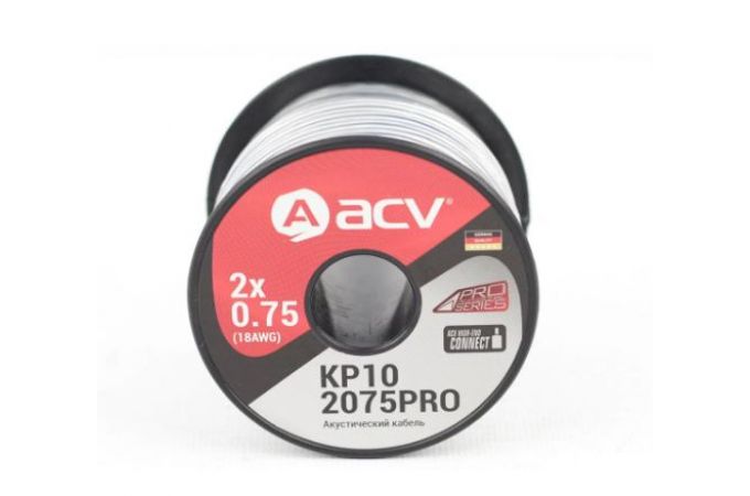 Кабель акустический ACV KP10-2075PRO 18WG / 10м (2x0.75)