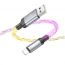 Кабель USB - Lightning HOCO U112 Серый 2.4A (iOS Lighting) 1м LED (ABSOLUT)