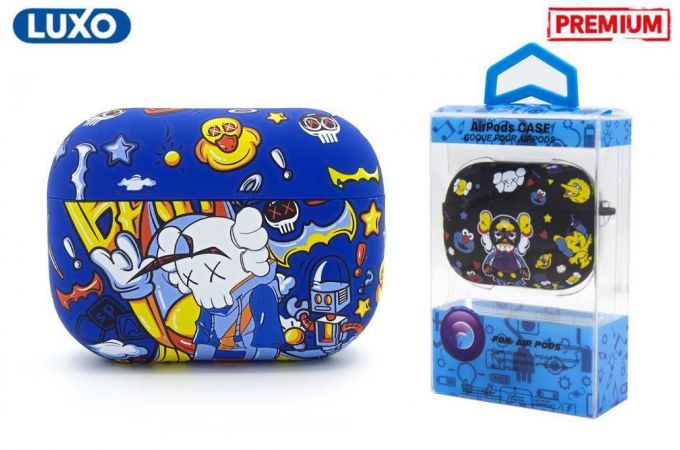Чехол для наушников LUXO KAWS для Apple AirPods PRO 2 Рисунок A112