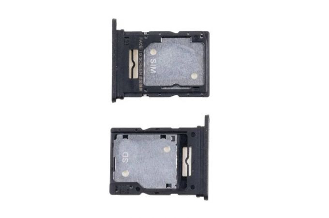Держатель SIM для Xiaomi Redmi Note 14 4G (24117RN76O/ 24117RN76G) Черный