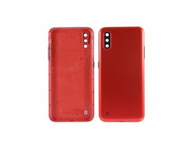 Задняя крышка для Samsung A015F Galaxy A01 (красный)