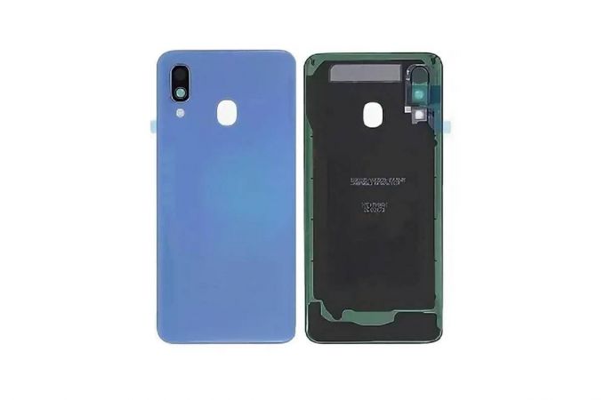 Задняя крышка для Samsung A405F Galaxy A40 (голубой)