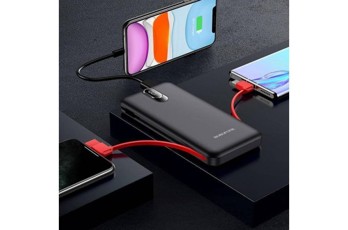 Универсальный дополнительный аккумулятор Power Bank BOROFONE BJ2 Buena (10000 mAh) (черный)