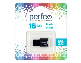 Флешка USB 2.0 Perfeo USB 16GB M01 Black