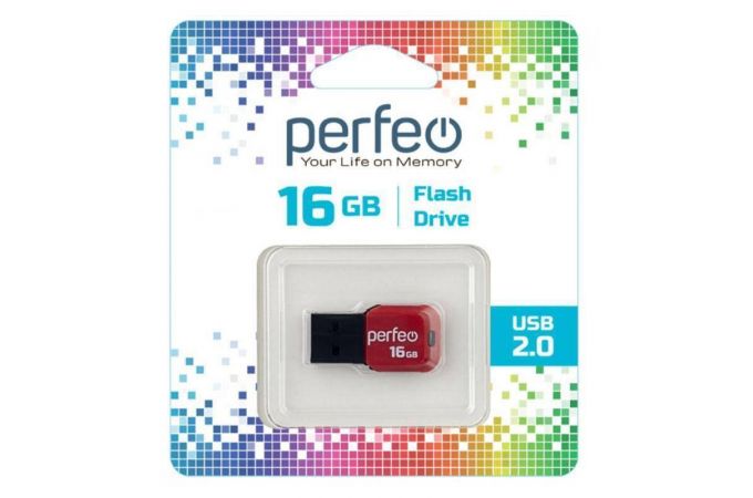 Флешка USB 2.0 Perfeo USB 16GB M02 Black