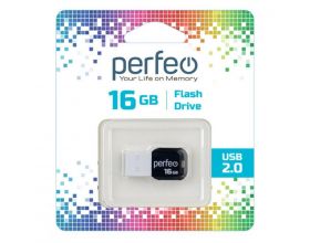 Флешка USB 2.0 Perfeo USB 16GB M02 White