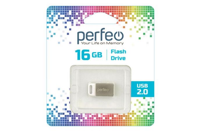 Флешка USB 2.0 Perfeo USB 16GB M05 Metal Series