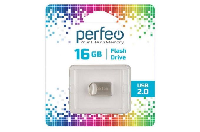 Флешка USB 2.0 Perfeo USB 16GB M09 Metal Series